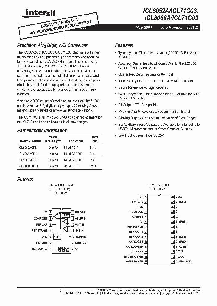 ICL8052ICL71C03_1128703.PDF Datasheet