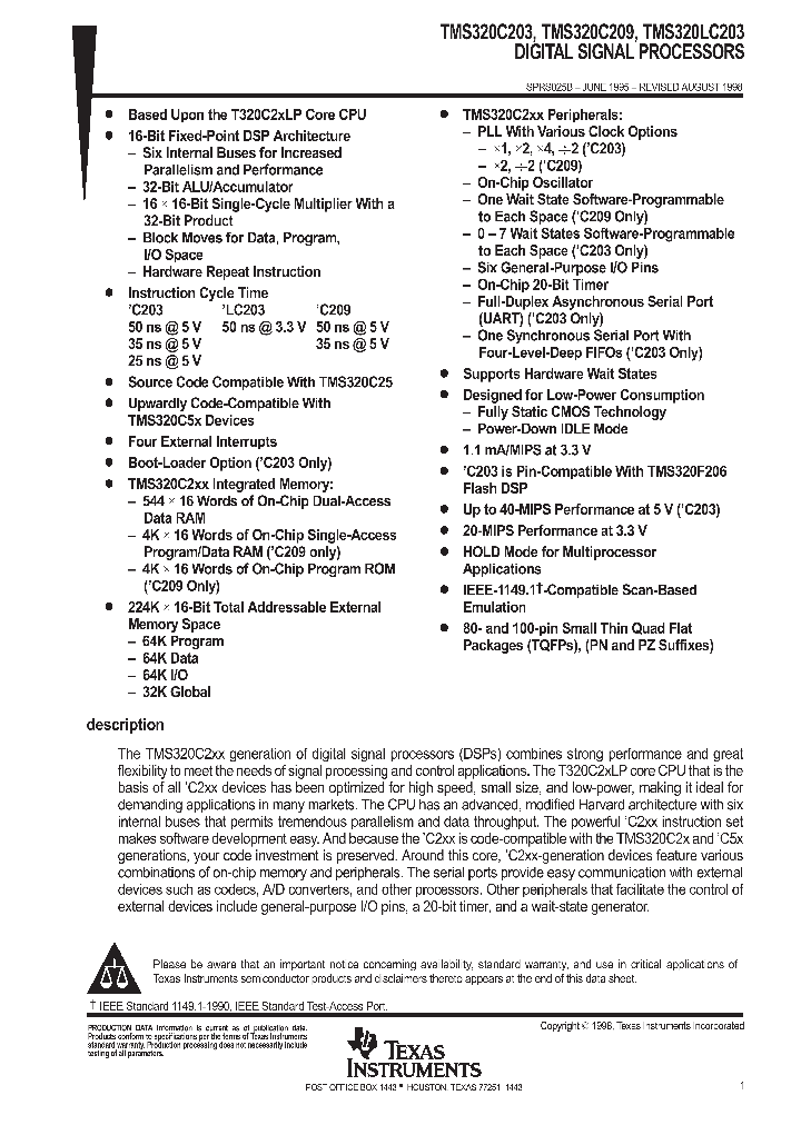 TMS320C203-57_1124743.PDF Datasheet