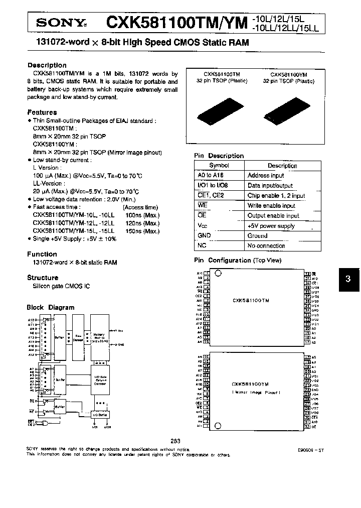CXK581100TMYM-10LLL-12LLL-15LLL_1138533.PDF Datasheet