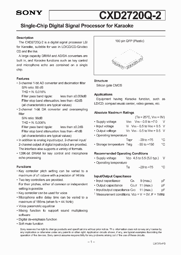 CXD2720Q-2_1138042.PDF Datasheet