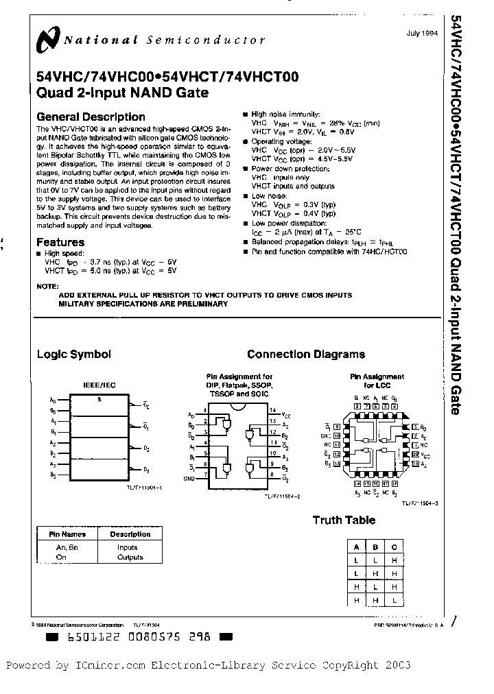 54VHC00W883_1139287.PDF Datasheet