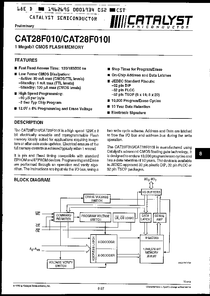CAT28F010T-20_1138415.PDF Datasheet