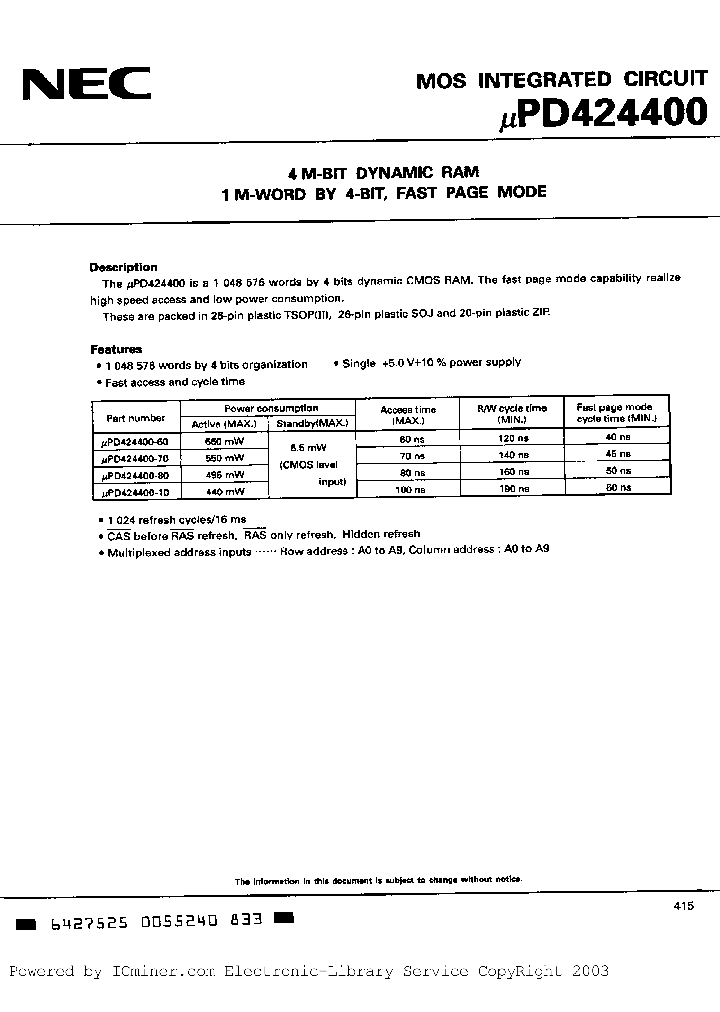 UPD424400V-60_1138928.PDF Datasheet