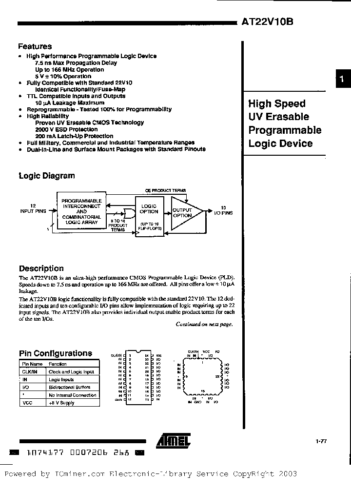 AT22V10B-10KM883_1135945.PDF Datasheet
