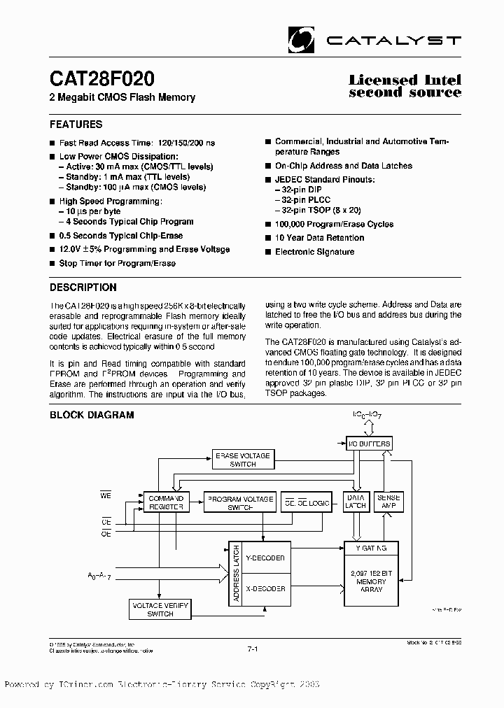 CAT28F020T-20_1138416.PDF Datasheet