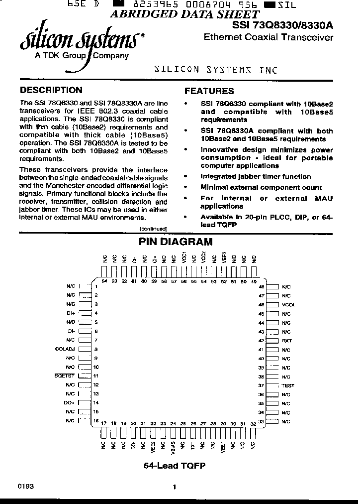 SSI73Q8330A-CGT_1133118.PDF Datasheet