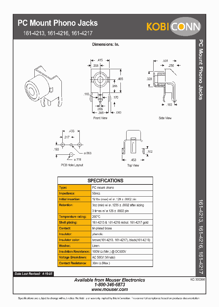 161-4213_1141287.PDF Datasheet