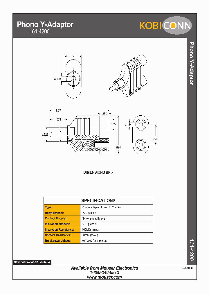 161-4200_1141284.PDF Datasheet