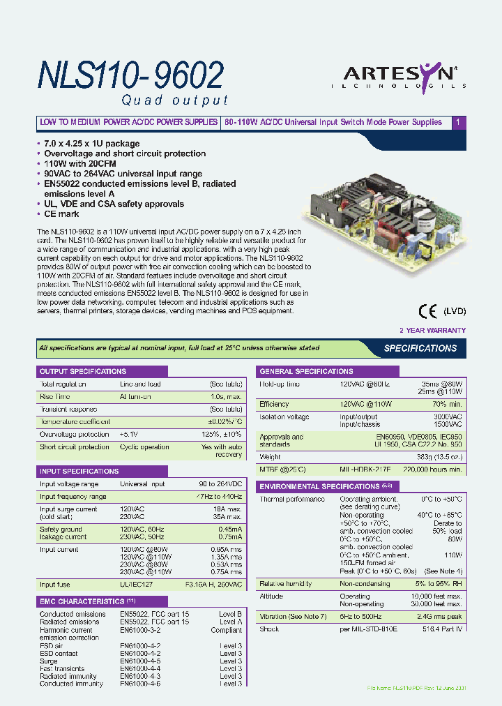 NLS110-9602_1145556.PDF Datasheet