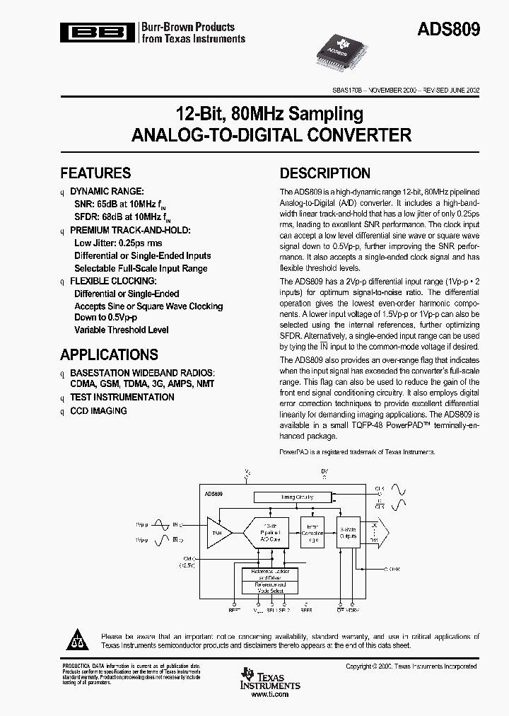 ADS809Y2K5_1132916.PDF Datasheet