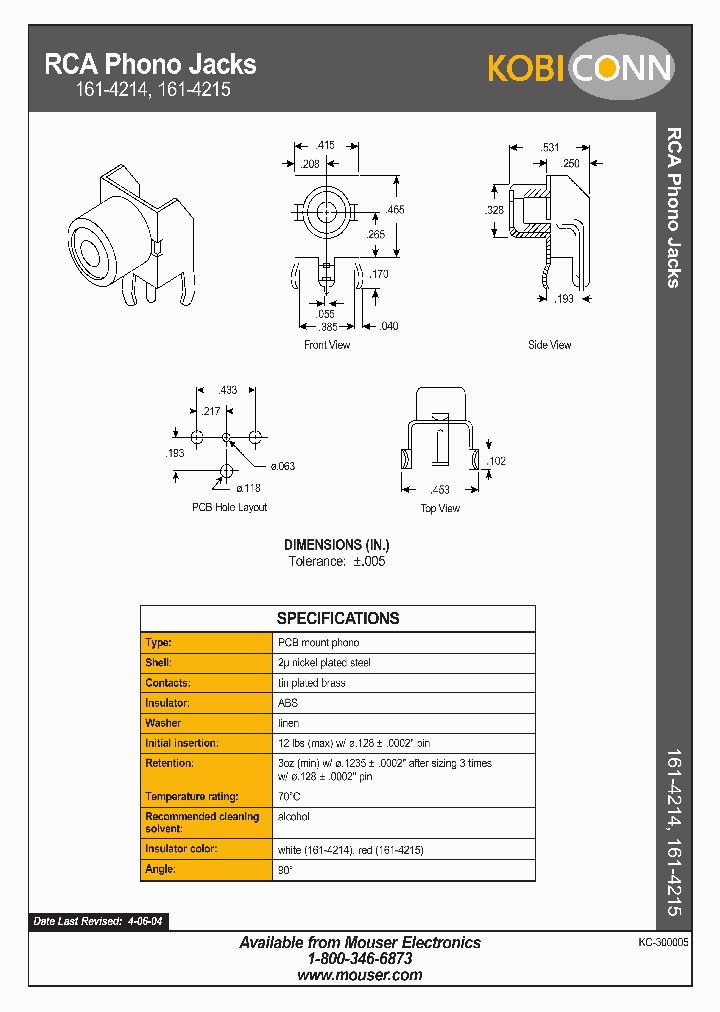 161-4214_1141288.PDF Datasheet