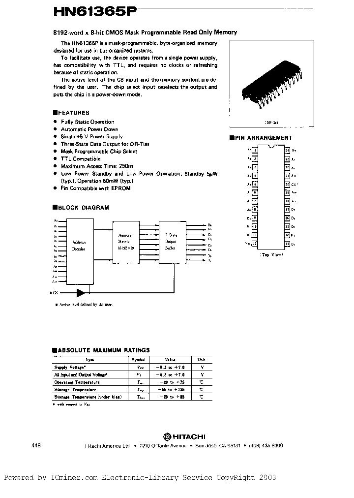 HN61365P_1156578.PDF Datasheet