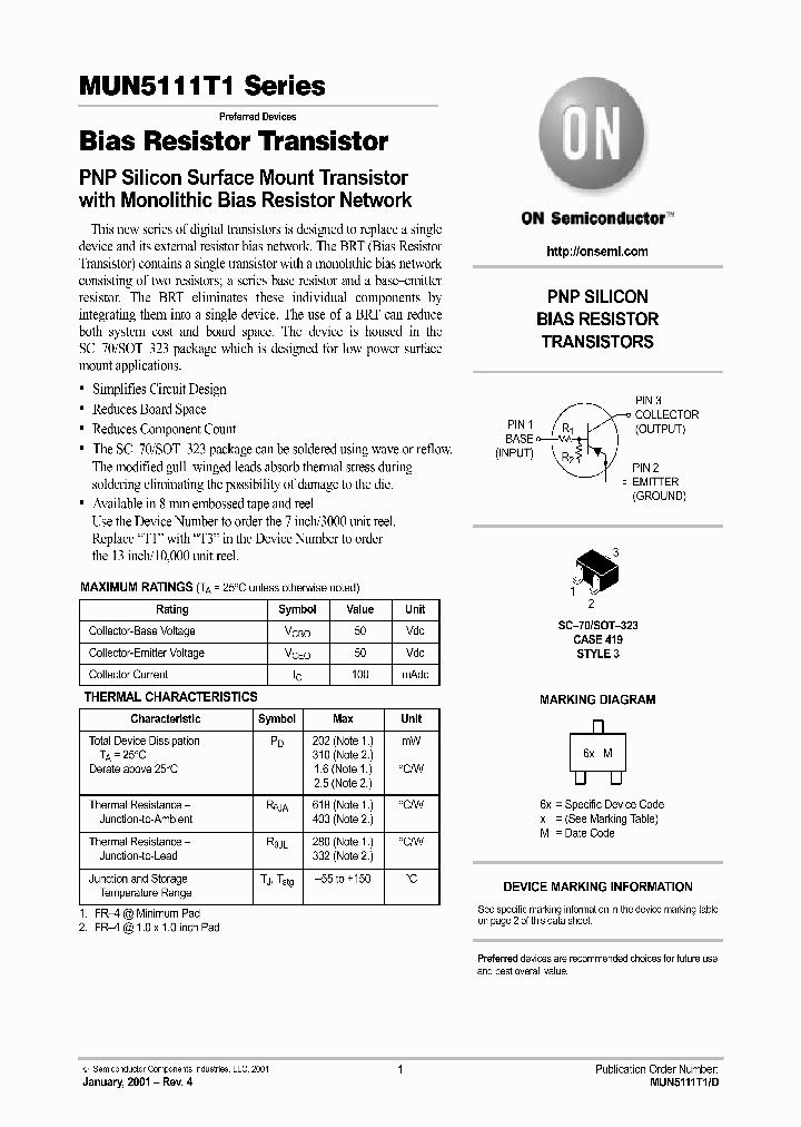 MUN5111T1D_1153289.PDF Datasheet