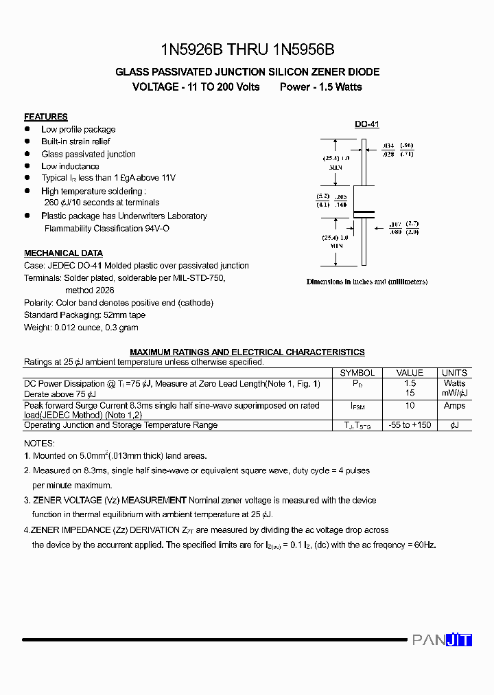1N5945B_1689282.PDF Datasheet