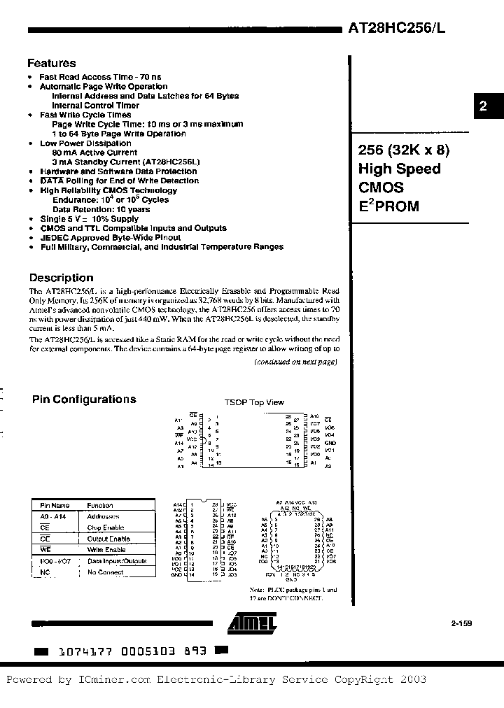 AT28HC256LF-12UM883_1160974.PDF Datasheet