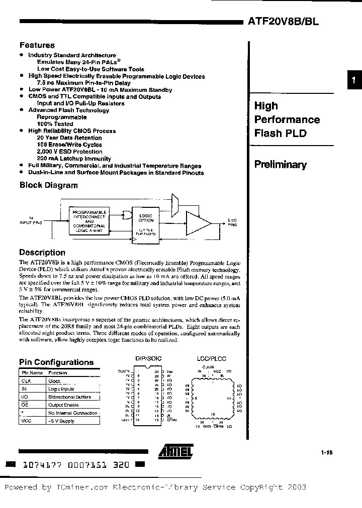 ATF20V8B-10NM883_1150174.PDF Datasheet