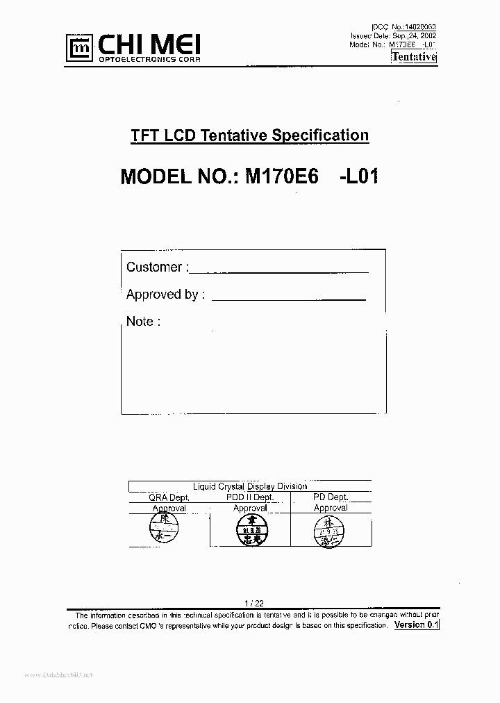 M170E6-L01_1677058.PDF Datasheet