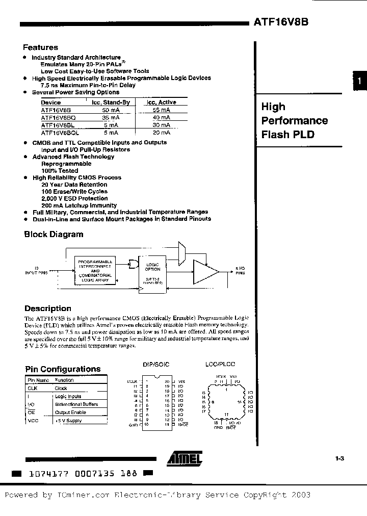 ATF16V8B-10NM883_1150173.PDF Datasheet