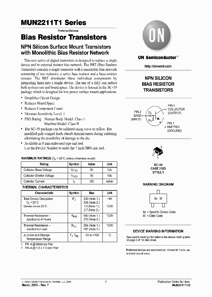 MUN2211T1D_1153288.PDF Datasheet