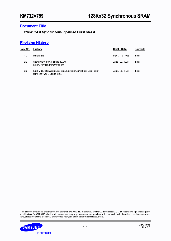 KM732V789_1174948.PDF Datasheet