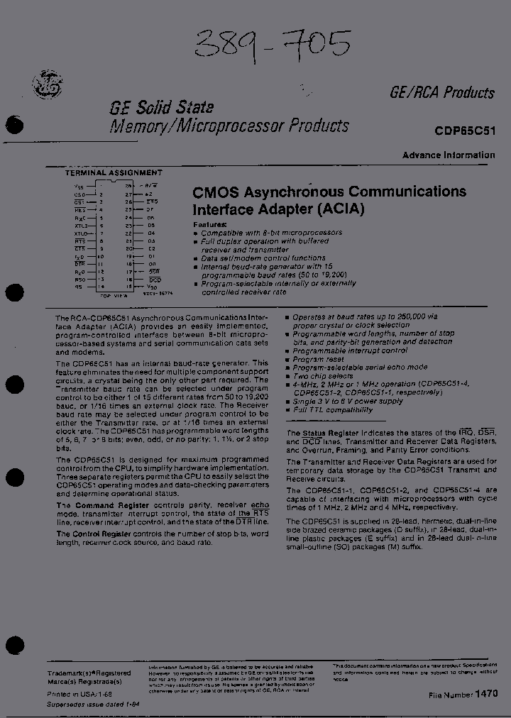 CDP65C51E2_1174583.PDF Datasheet