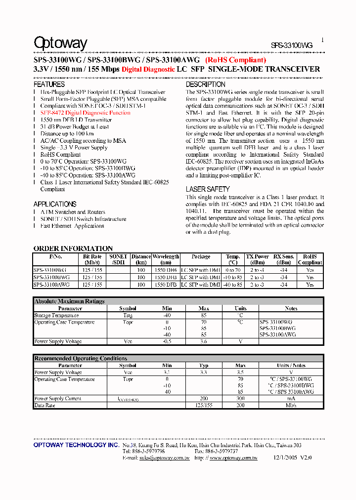 SPS-33100WG_1176036.PDF Datasheet