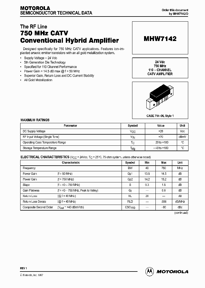 MHW7142_1181607.PDF Datasheet