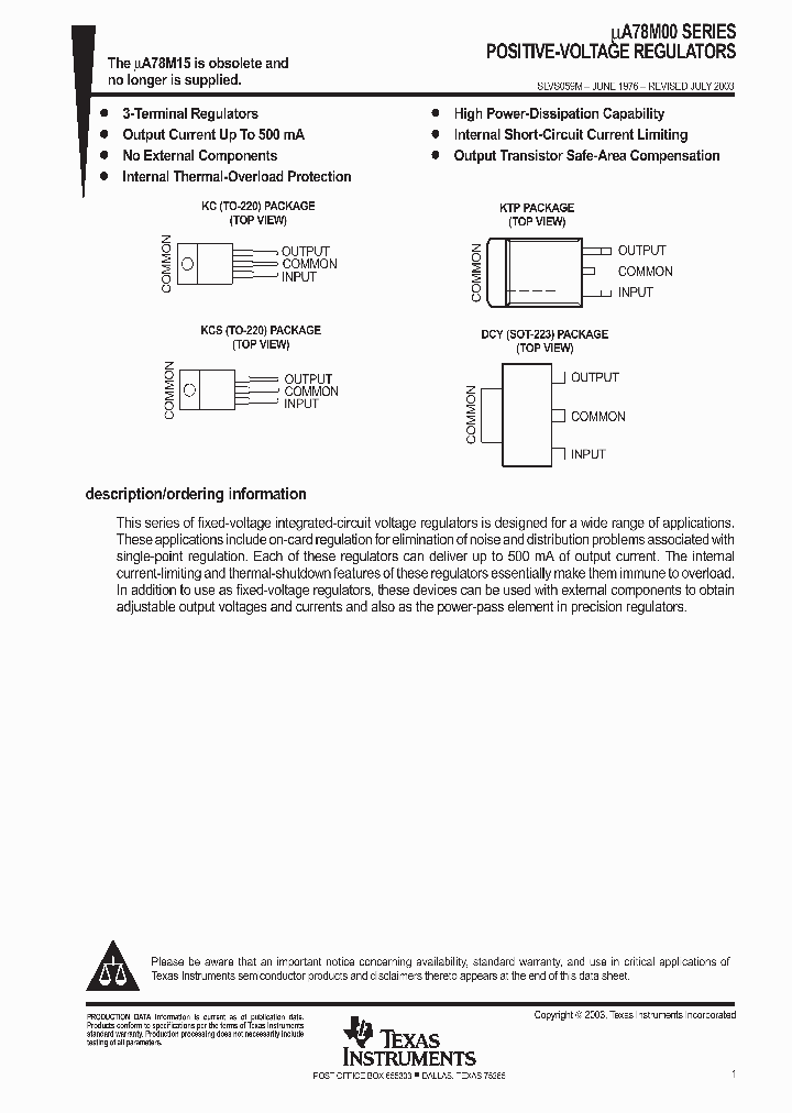 UA78M10_1183388.PDF Datasheet