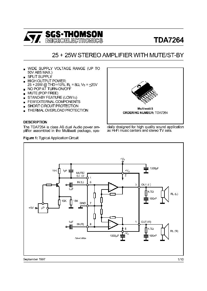 TDA7264_1183378.PDF Datasheet