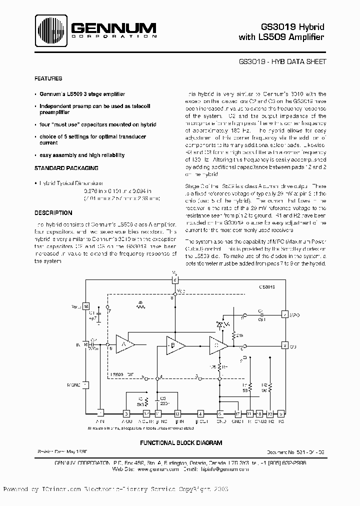 GS3019-HYB_1186443.PDF Datasheet