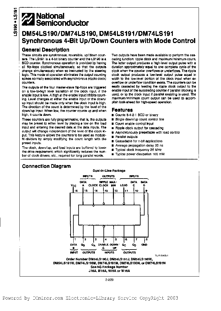 DM54LS190J883_1186716.PDF Datasheet