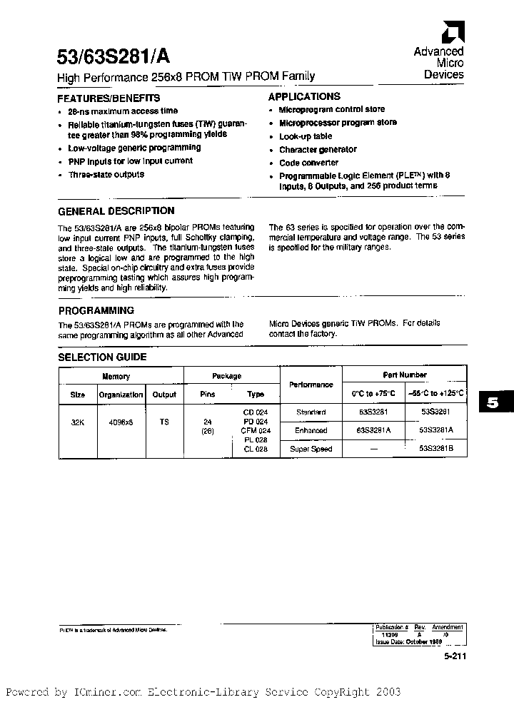 53S281AL883B_1190595.PDF Datasheet