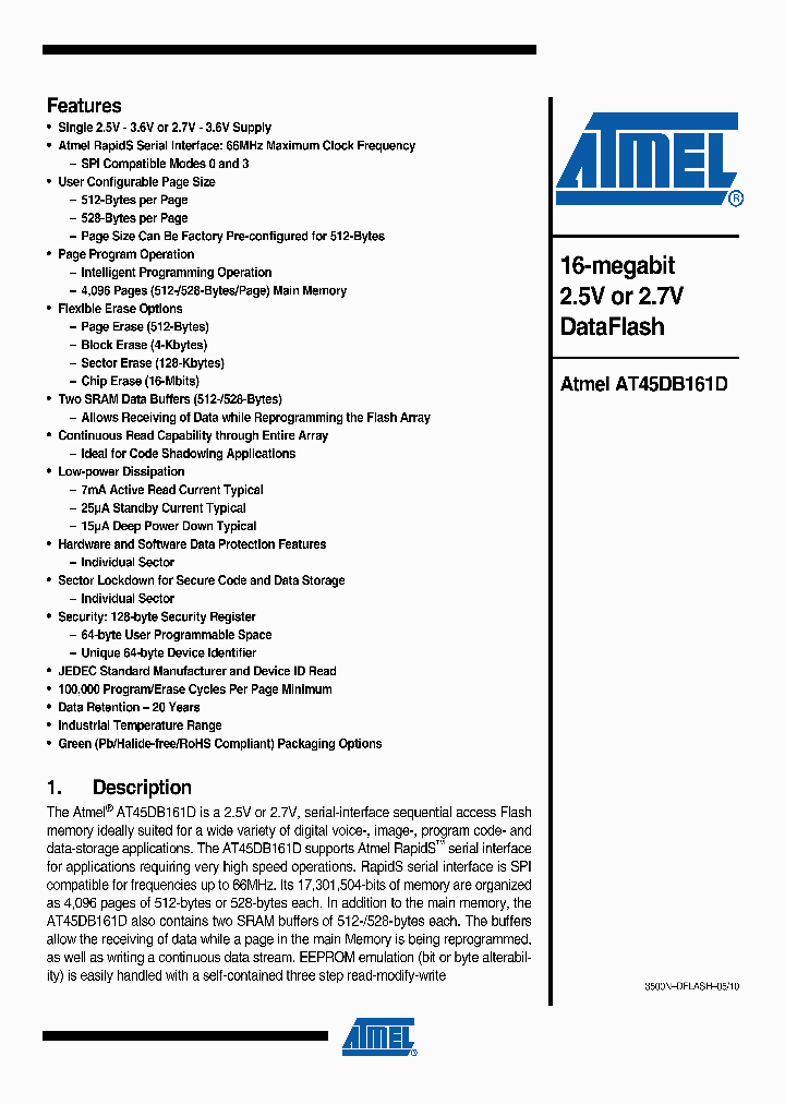 AT45DB161D-TU_1192619.PDF Datasheet