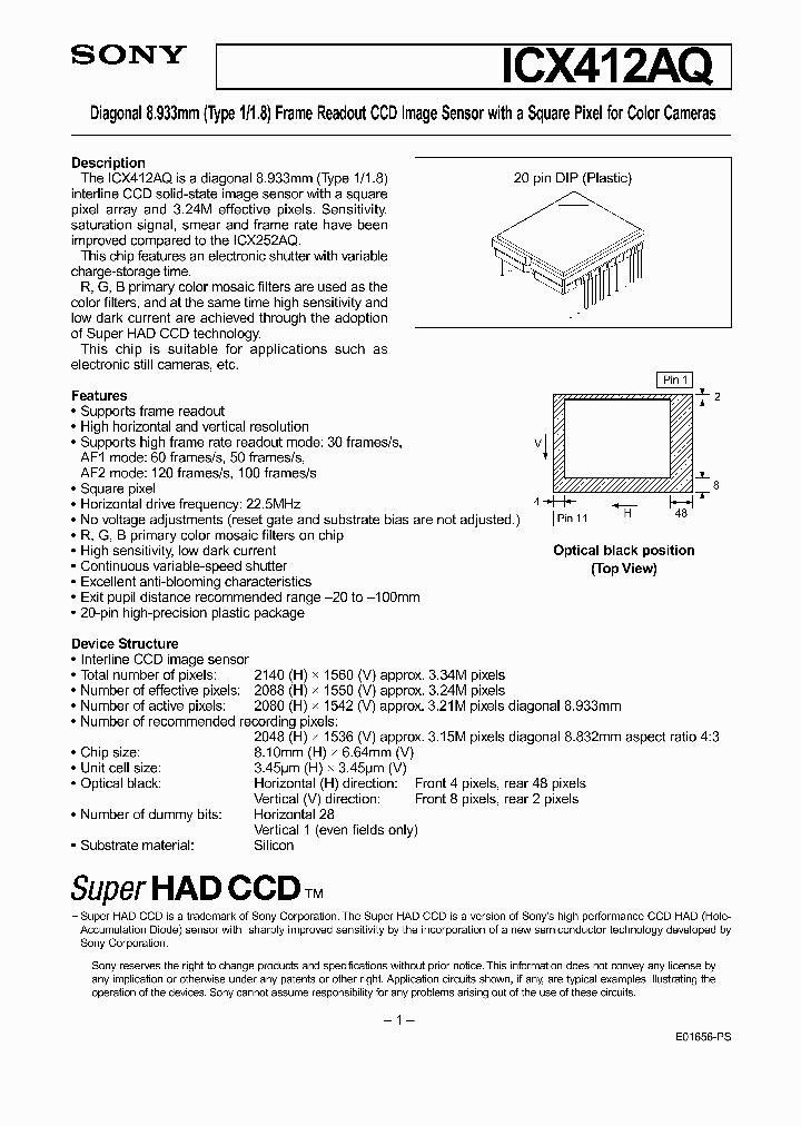 ICX412AQ_1696359.PDF Datasheet