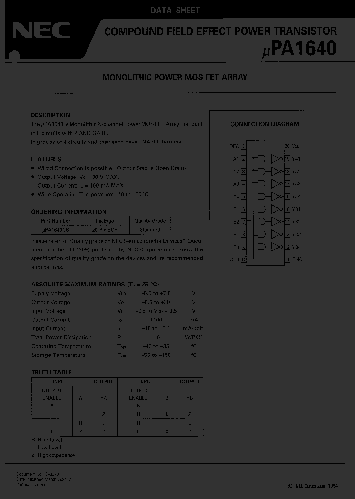 UPA1640_1696770.PDF Datasheet
