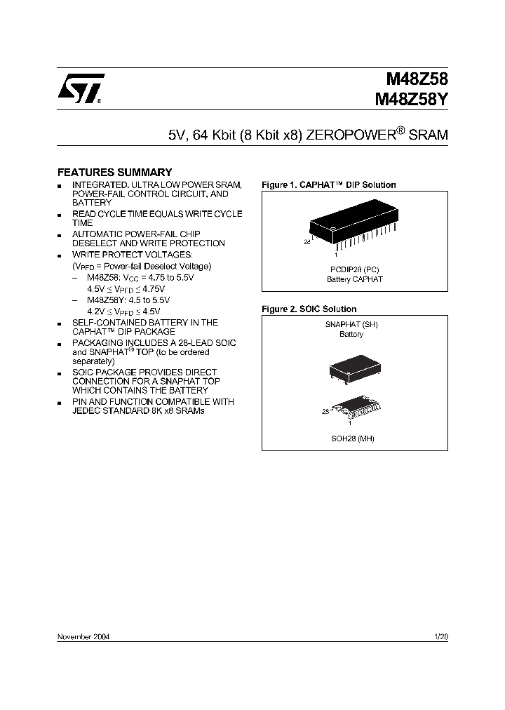 M48Z58Y-70MH1TR_1697402.PDF Datasheet