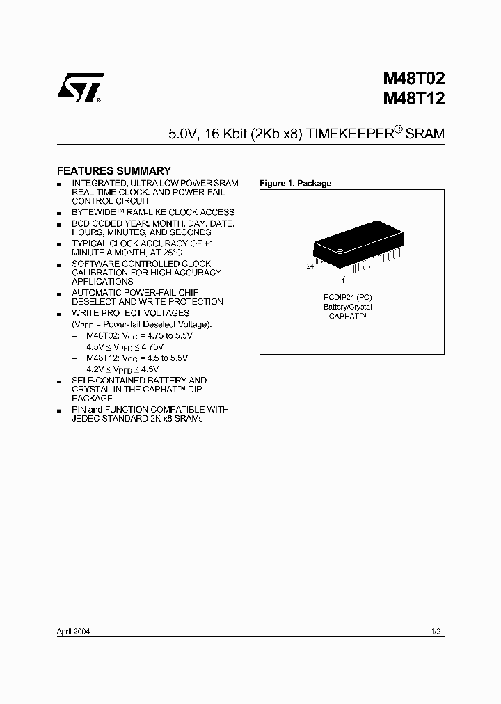 M48T02-150PC1_1697794.PDF Datasheet