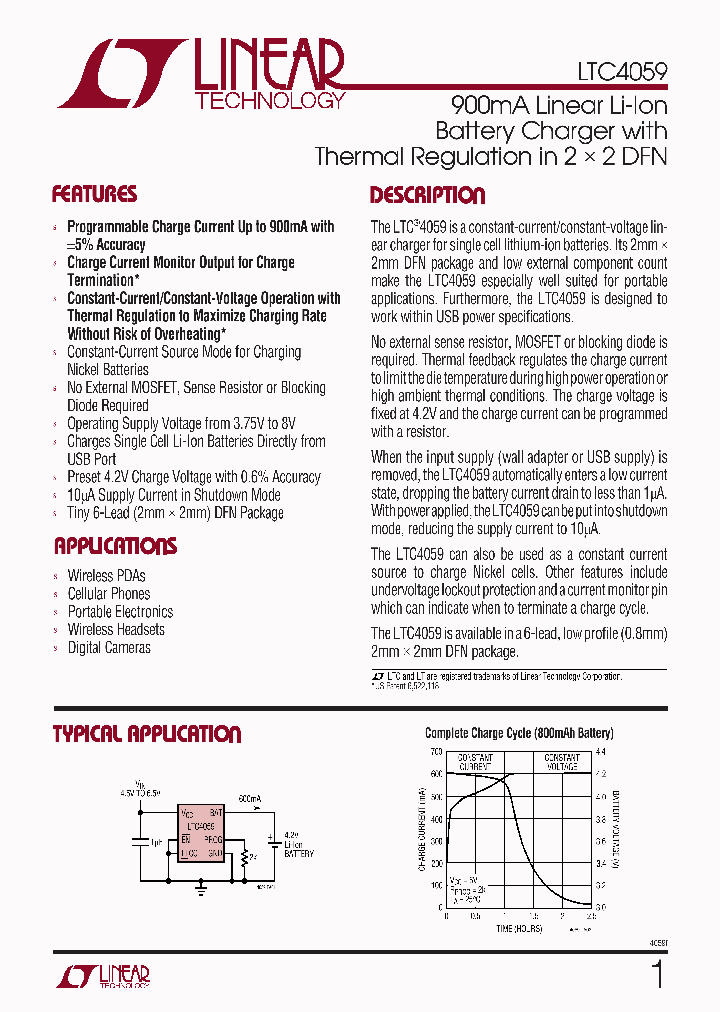 LTC4059_1698307.PDF Datasheet