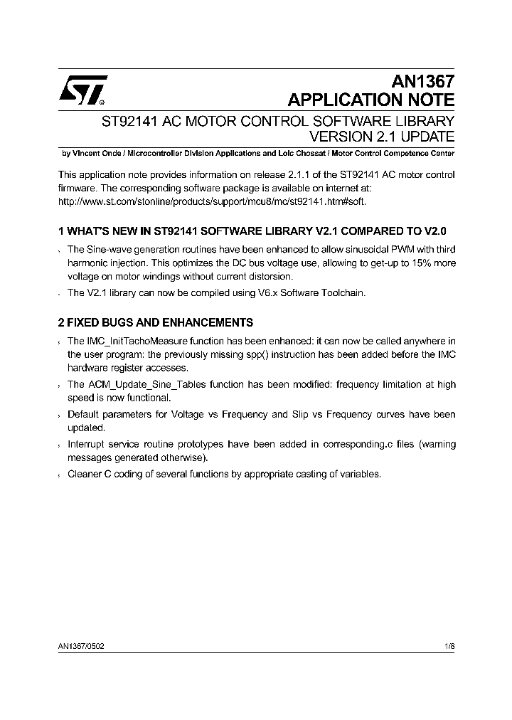 AN1367_1699108.PDF Datasheet