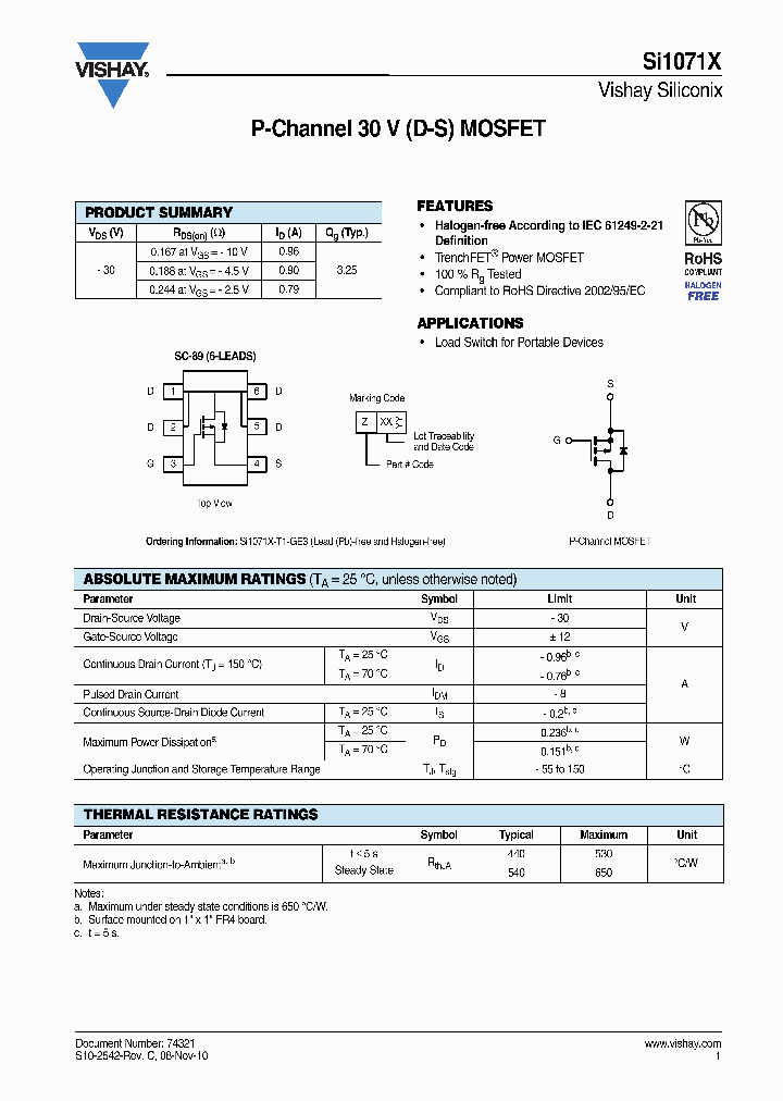 SI1071X-T1-GE3_1203977.PDF Datasheet