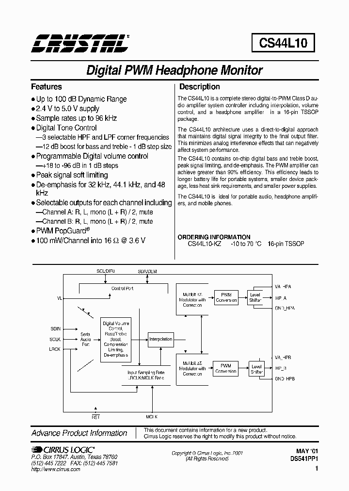 CS44L10-KZ_1213894.PDF Datasheet