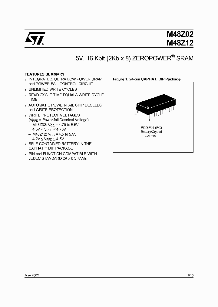 M48Z02_1697338.PDF Datasheet