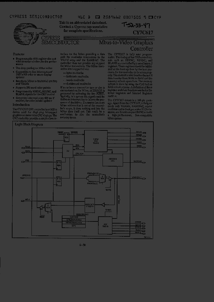 CY7C617_1210608.PDF Datasheet