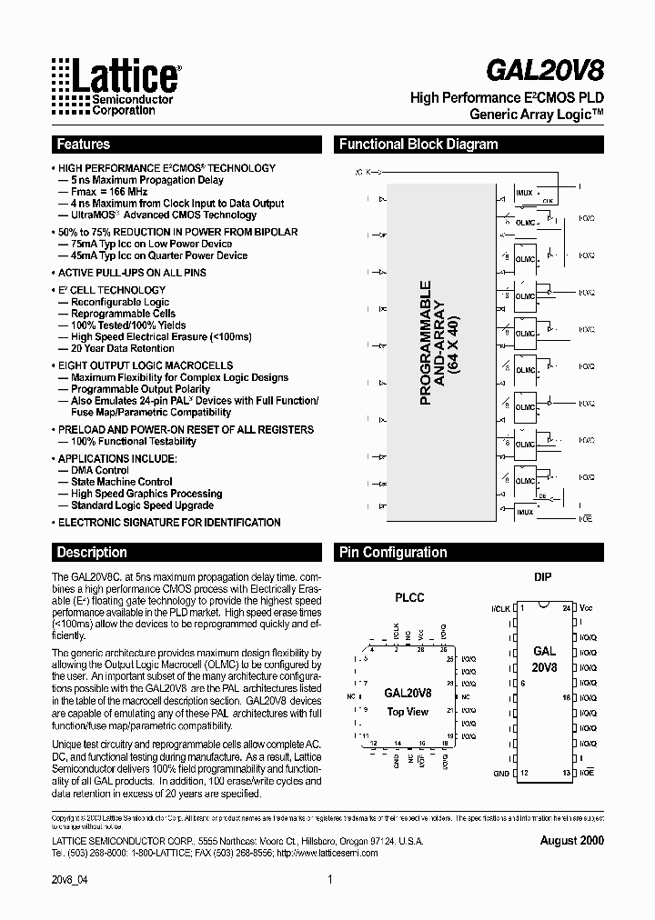 GAL20V8_1212514.PDF Datasheet