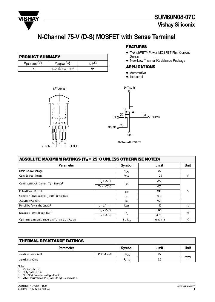 SUM60N08-07C_1697512.PDF Datasheet