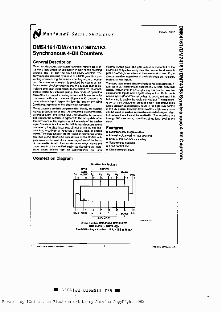 DM74161AJA_1189980.PDF Datasheet