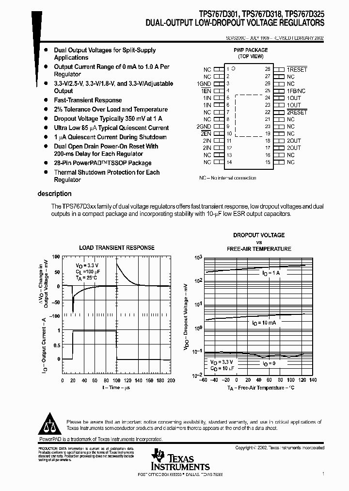 TPS767D301PWPR_1220468.PDF Datasheet