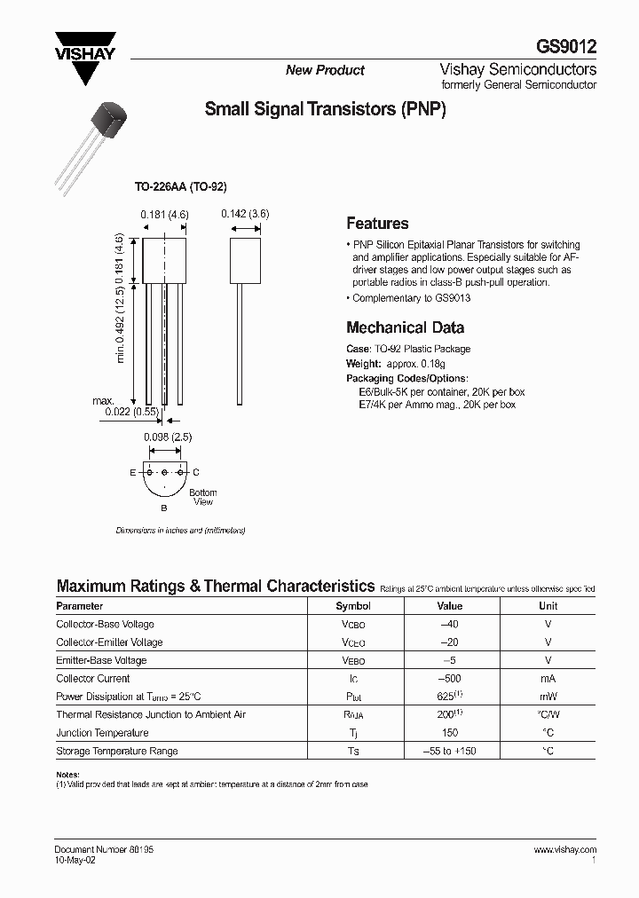 GS9012DE6_1224349.PDF Datasheet