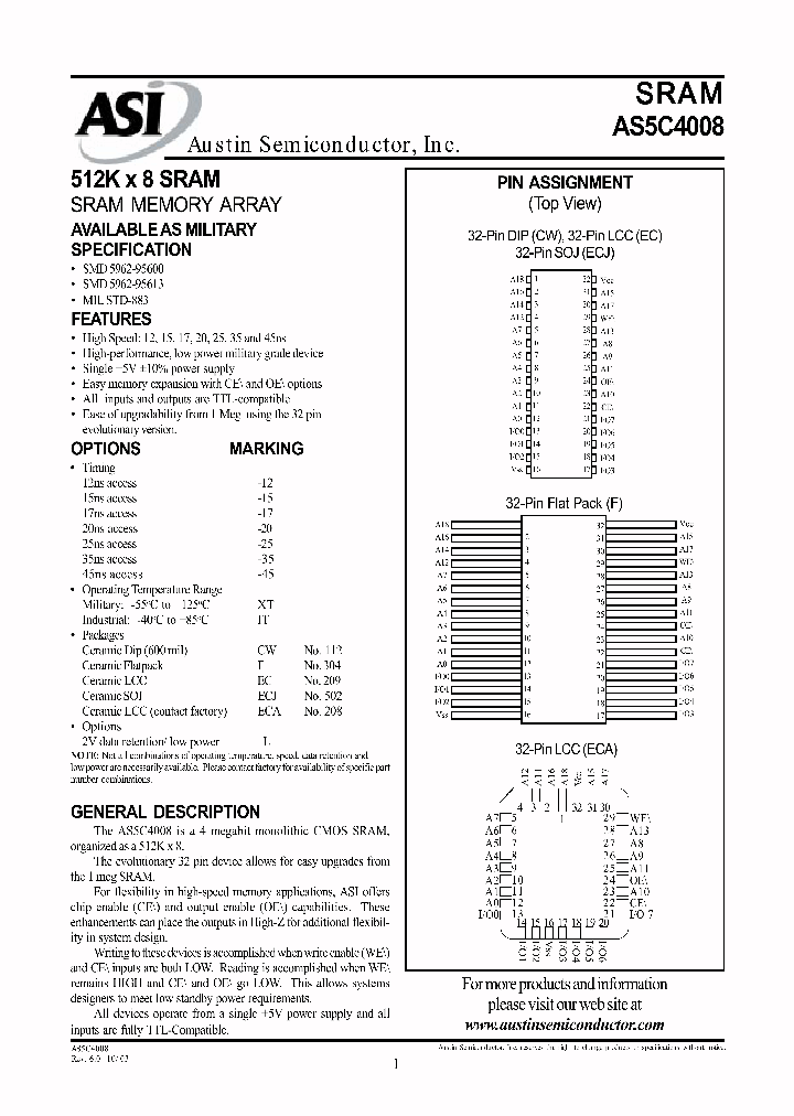AS5C4008_1228485.PDF Datasheet