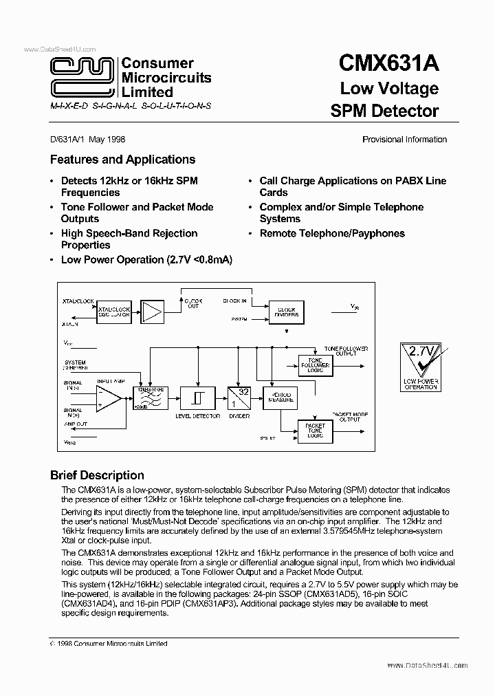 CMX631A_1692266.PDF Datasheet